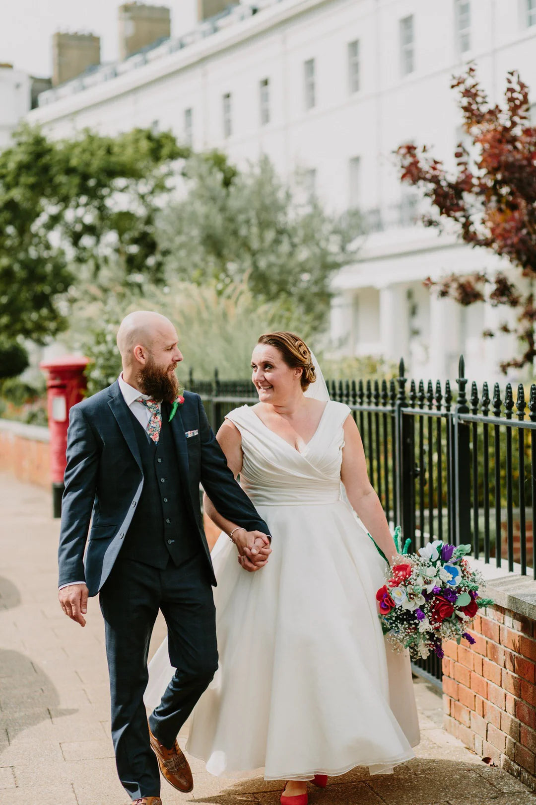 Real Bride - Ballerina Length Wedding Dress