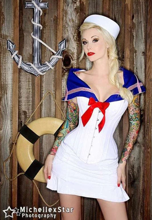 kk-sailor  Collar overbust corset