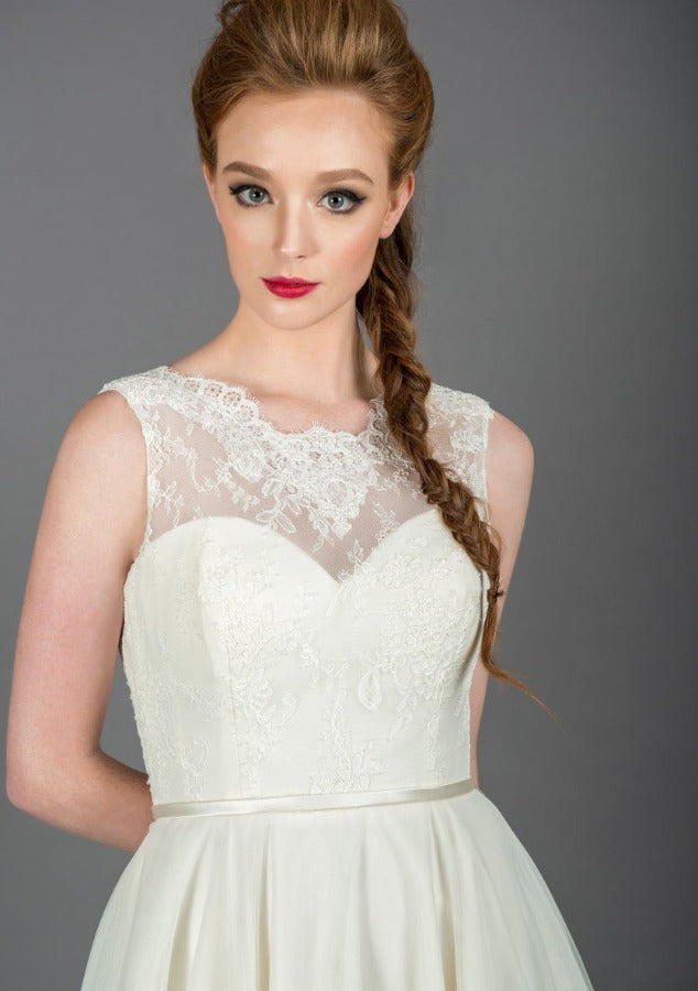 The Esme Boho style wedding dress bodice