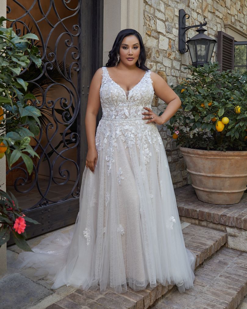 Classic Boho wedding dress by Casablanca Bridal ca-lucy – FairyGothMother