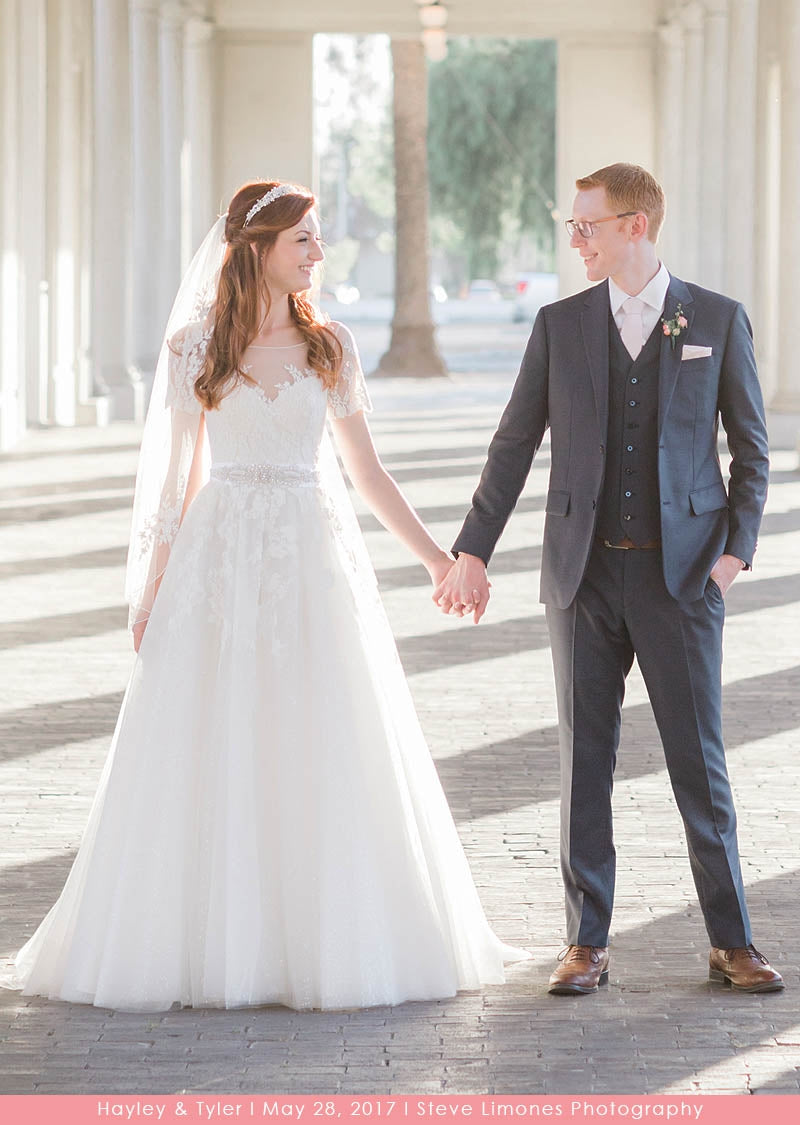 The Bianca wedding gown in action
