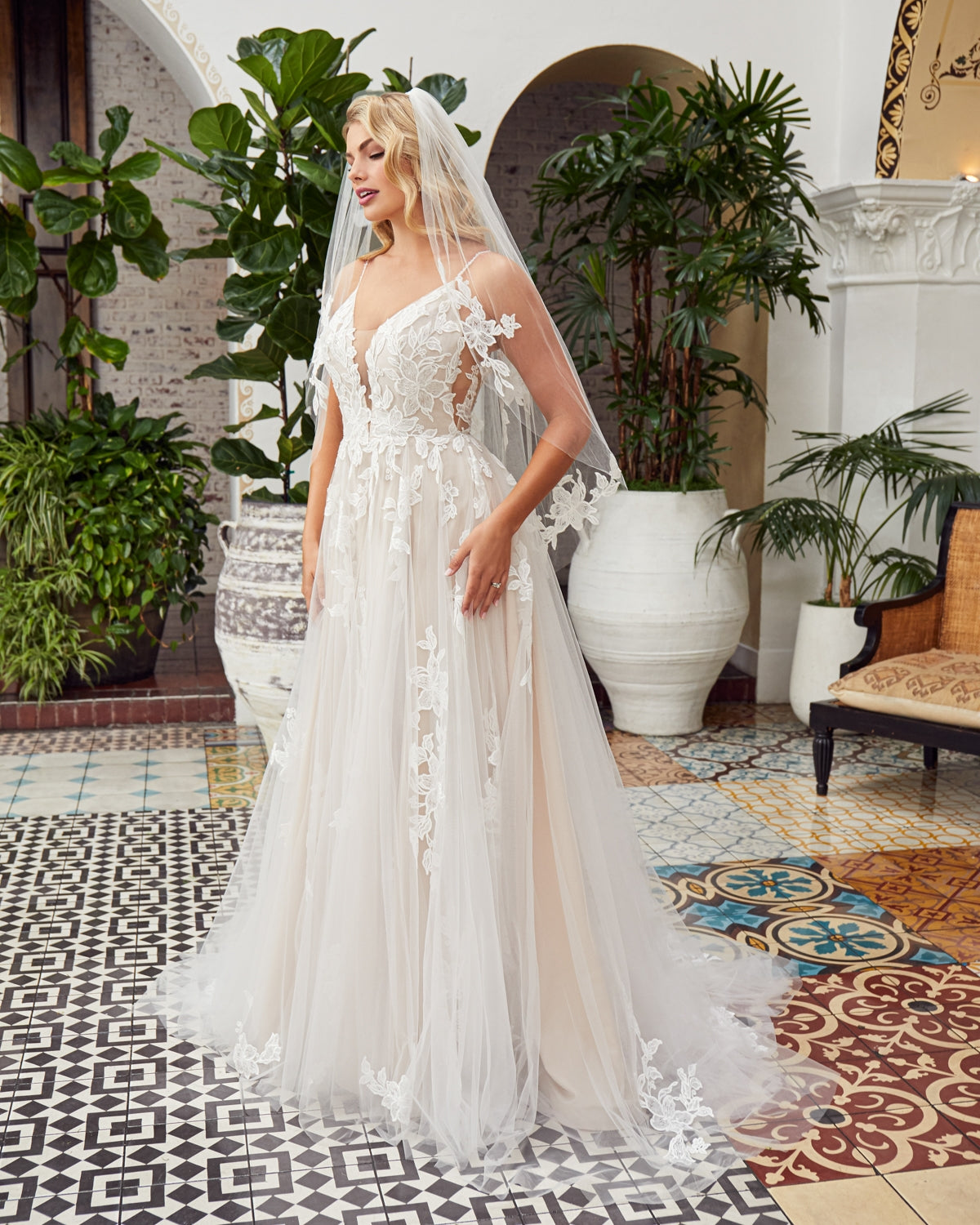 The Callie full length wedding dress