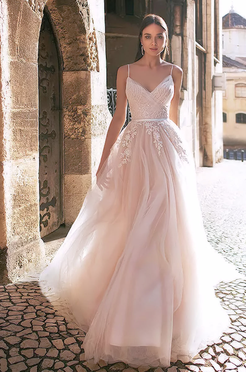 The Amal Boho wedding dress