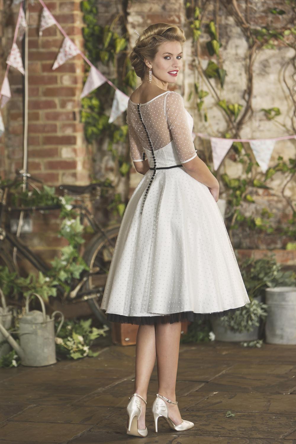 Image showing rear of Brooklyn wedding dress