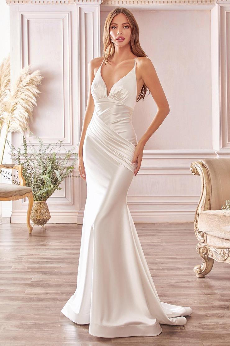 Modern fitted satin bridal gown in heavy stretch satin - Ciarra FairyGothMother Modern fitted satin bridal gown in heavy stretch satin - Ciarra FairyGothMother