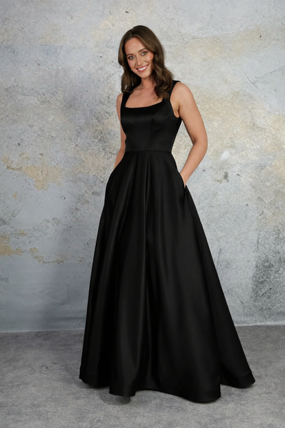 RD-Avery Square Neck, A-line Dress