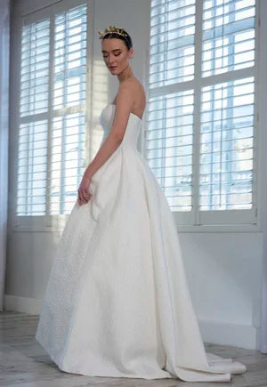 Freda Bennet Ezra – Contemporary Cloqué Strapless Wedding Dress- FB-Ezra