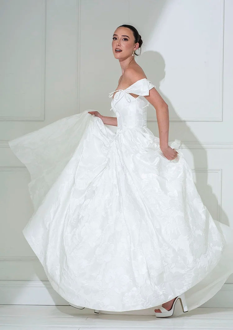 Freda Bennet Meryl – Textured Brocade Wedding Dress