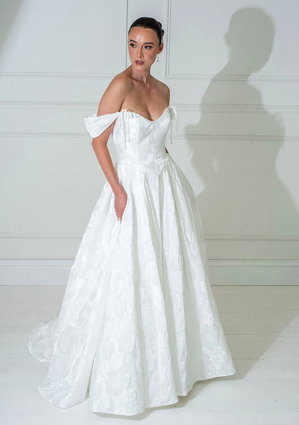Freda Bennet Meryl – Textured Brocade Wedding Dress