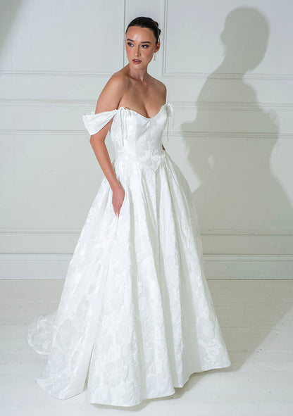 Freda Bennet Meryl – Textured Brocade Wedding Dress