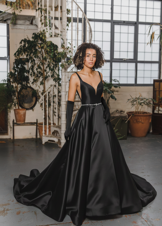 hn-heloise Mikado wedding gown