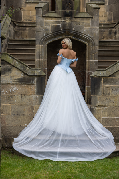 RB6198 – Sweetheart Mikado Bodice Tulle Ballgown Wedding Dress
