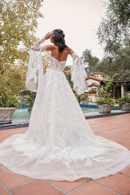 Bohemian A-Line Wedding Gown by Casablanca Bridal - ca-laney