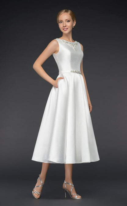 gi-katie-r  Light weight Ivory mikado satin wedding dress