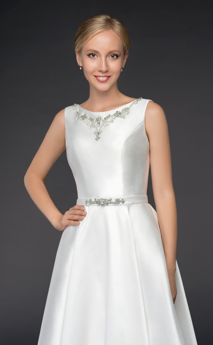 gi-katie-r  Light weight Ivory mikado satin wedding dress