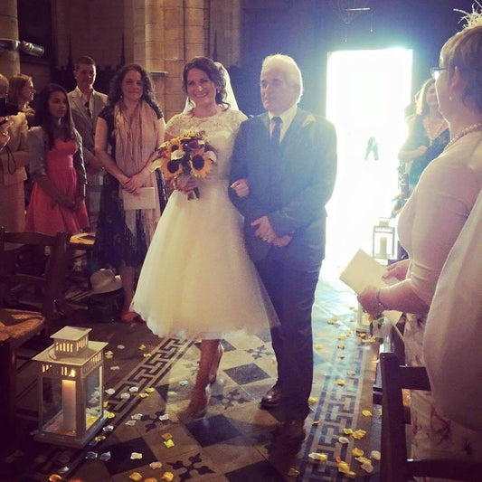 Ana looking wonderful in her True Bride Eve dress