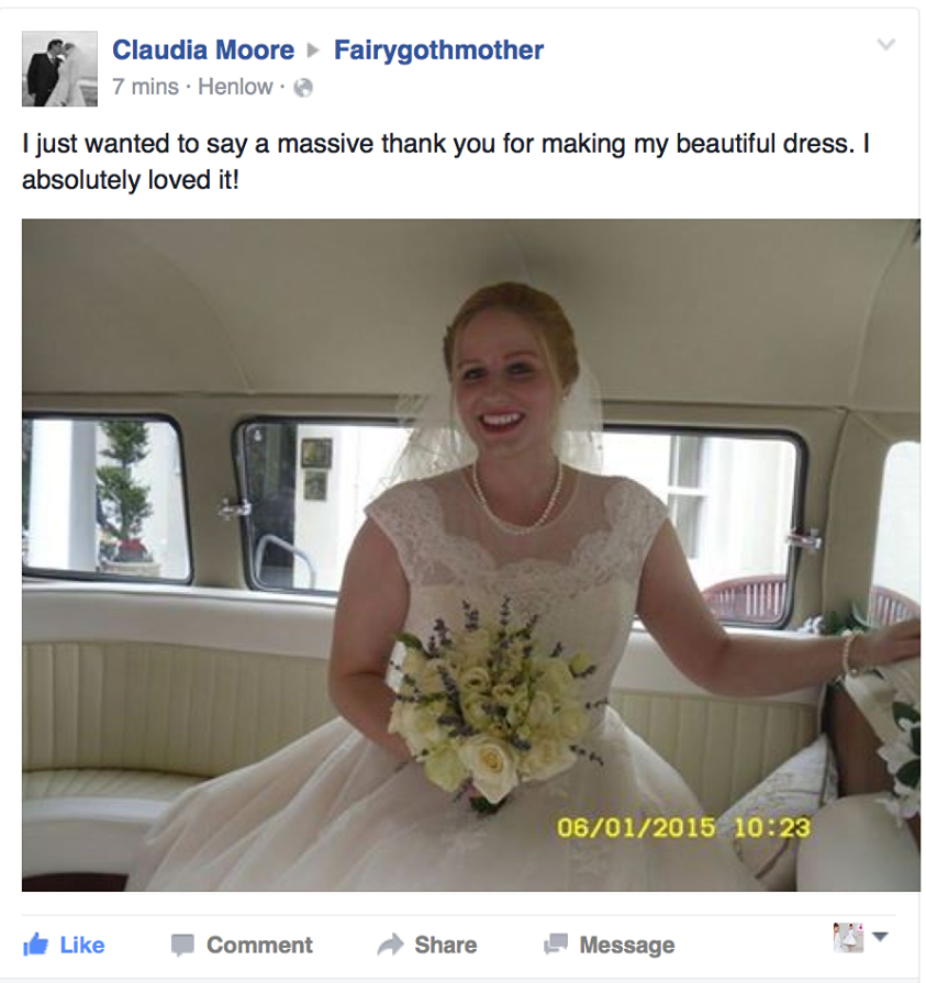 Claudia on her way.