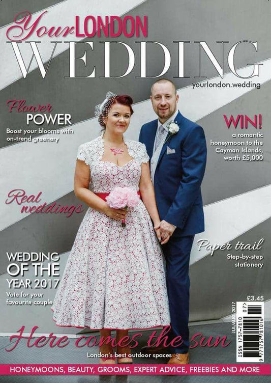 My wedding. Your dress. We made it to the front page! Sarah.
