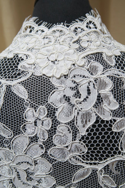 be-lace_bolero  Lace bolero in Ivory corded lace