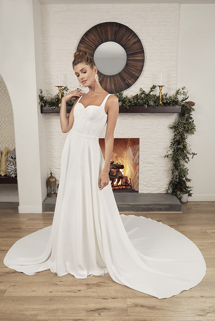 A-line chic of the Anya wedding dress ca-anya