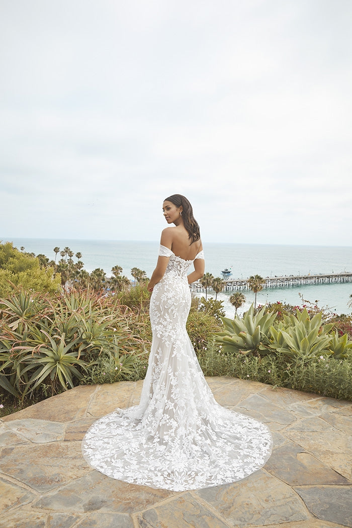 Back of bridal gown Nola