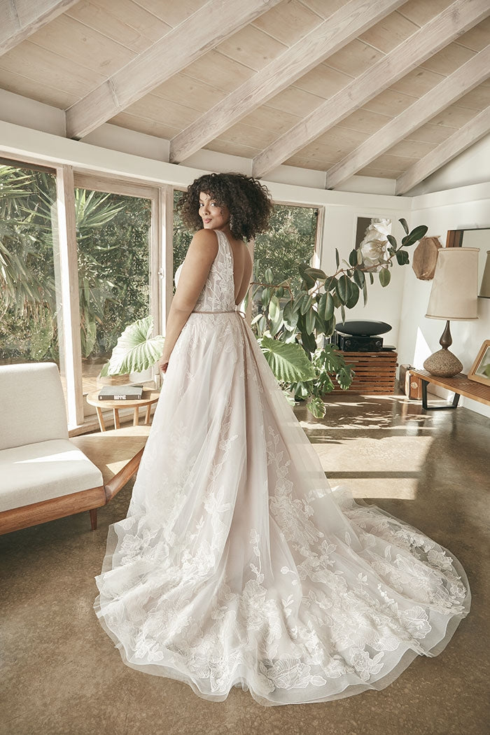 The back of the Sophie wedding dress by Casablanca