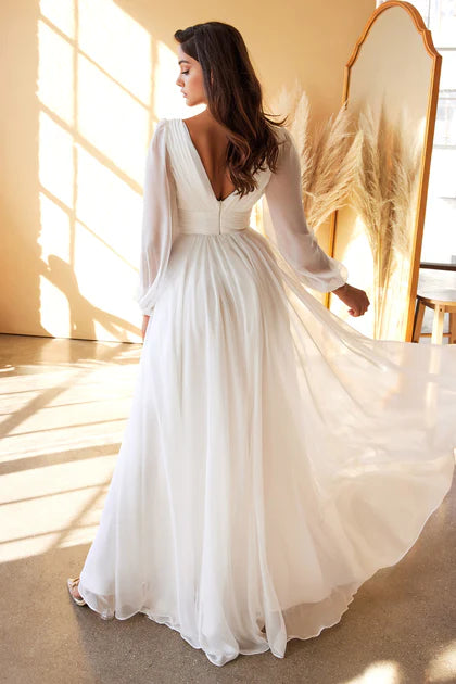 Glamorous and dreamy chiffon wedding dress Chloe FairyGothMother