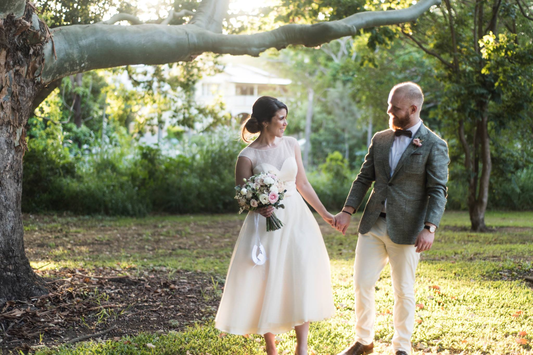 Hayley in her Denise dress by True Bride