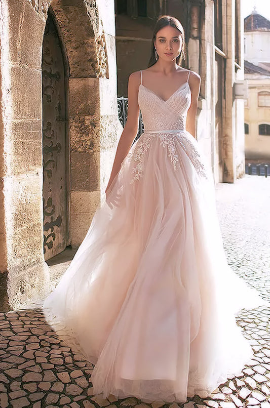 The Amal Boho wedding dress