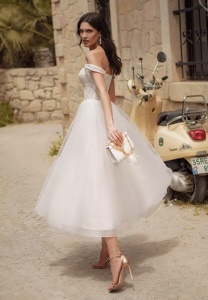 side view of om-marisa wedding dress