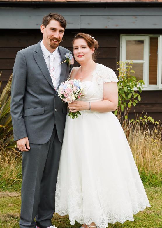 Louise in her True Bride Aubrey dress. August 2016