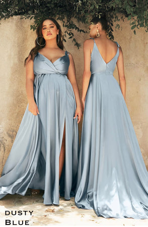 Perfect floor length satin bridesmaid dress Selena FairyGothMother