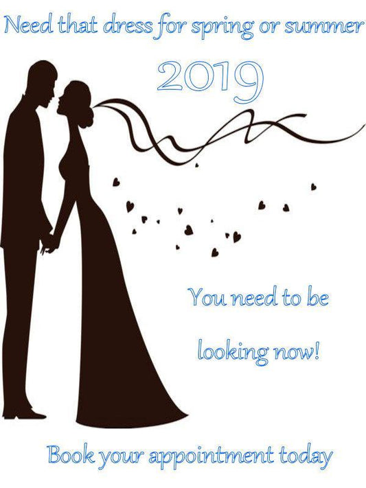 Spring or summer wedding? You need to be looking for your dress now.